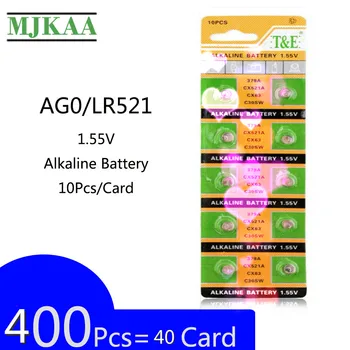 

400Pcs=40Card New LONG LASTING 379 SR521SW D379 SR63 V379 AG0 Watch Battery Button Coin Cell MADE IN CHINA 100% Original