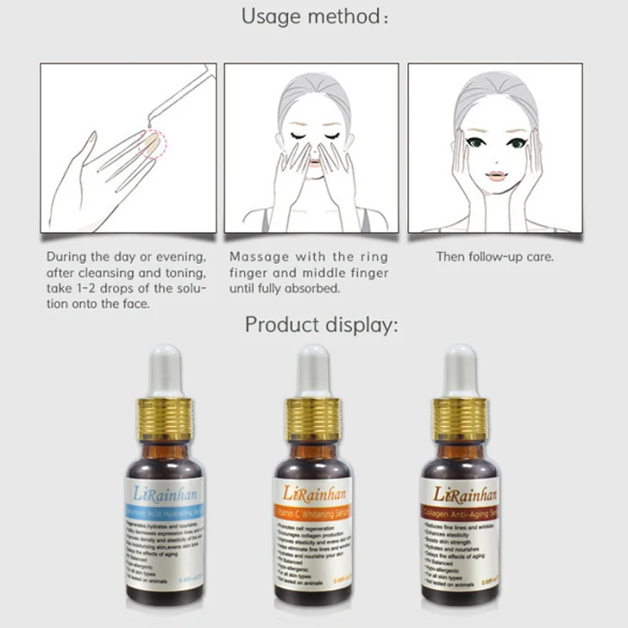 VC Hyaluronic Argan Essence Oil Collagen Remove Dark Blots Facial Skin Care 20ml ZG88