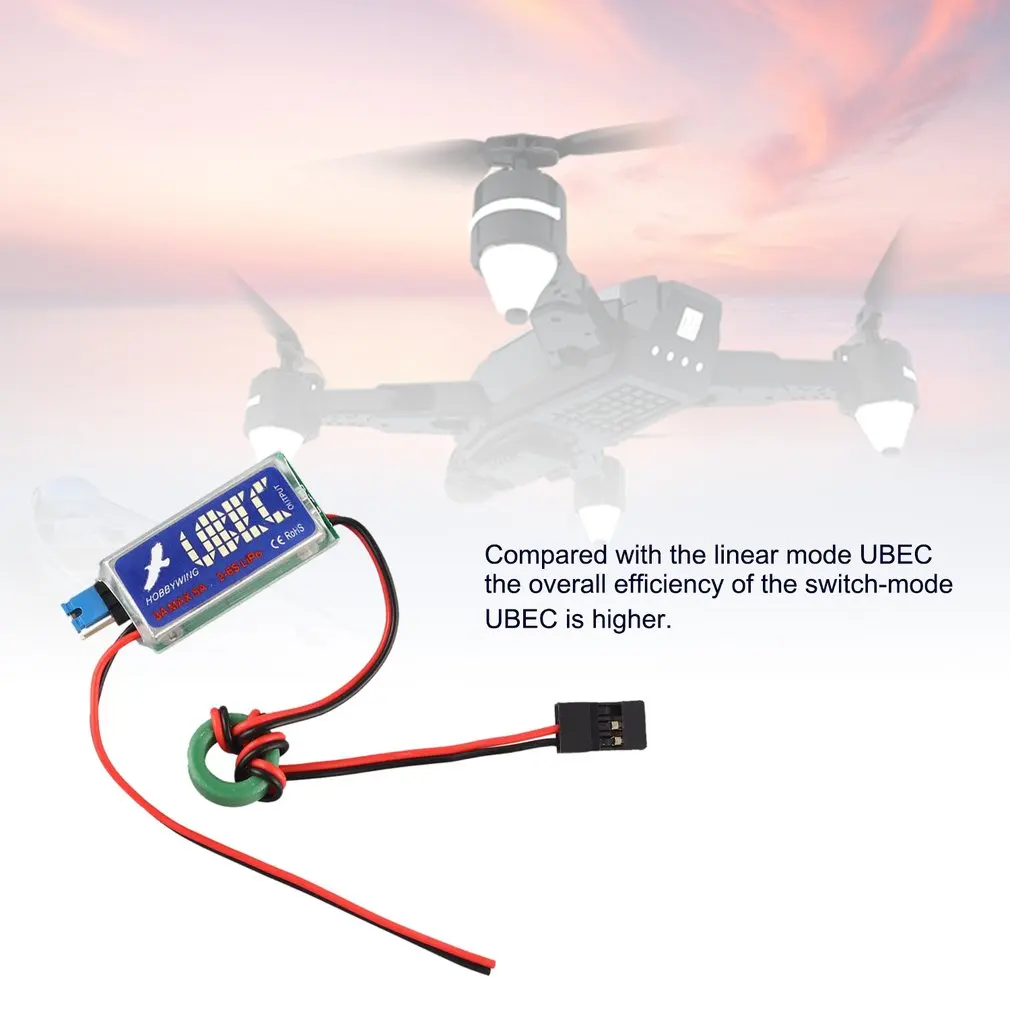 5В/6В щеточный электронный регулятор скорости HOBBYWING RC UBEC 3A Max 5A низкие RF Шум BEC полный Экранирование антиджамминг регулятор переключения