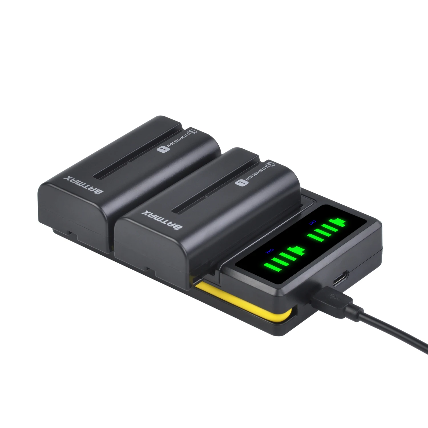 Batteria E Caricabatterie USB Per Sony NP-F550/F330/F530/F570 - 2900mAh - Foto 3