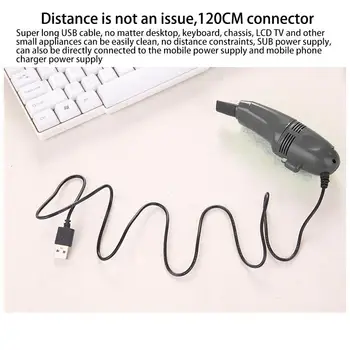 

Hot Mini Vacuum Cleaner USB Brush Ki Dust Cleaner Collector Three Heads Detachable Car Interior Air Vent Dust Cleaning Tool