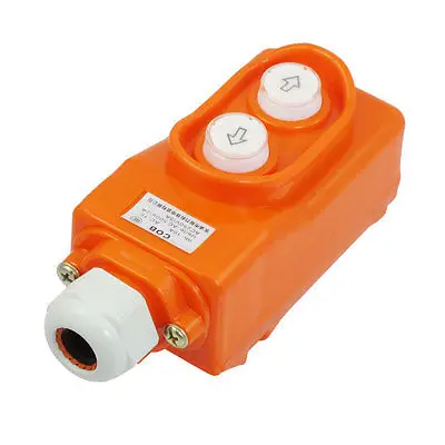 

AC 500V/2A AC 250V/5A Monmentary Hoist Pushbutton Switch Orange