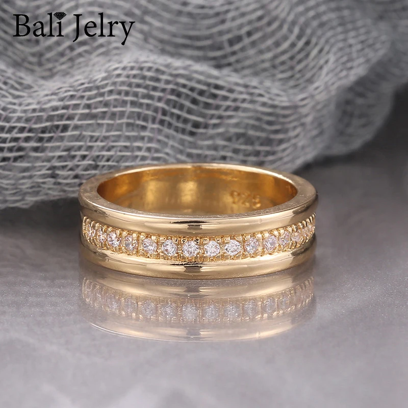 Elegant 925 Silver Ring Jewelry with AAA Zircon Gemstone Gold Color Ring Ornament Gift for Women Wedding Promise Party Wholesale Elegant 925 Silver Ring Jewelry with AAA Zircon Gemstone Gold Color Ring Ornament Gift for Women Wedding Promise Party Wholesale