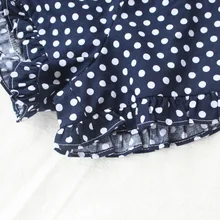 Детская одежда; Новинка; летние хлопковые кружевные шорты в горошек с оборками для девочек