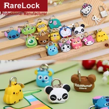 Mini Cartoon Padlock for Men Women Pair with Travelling Sport Luggage Bag Backpack Handbag DIY Jewerly Box Lock Rarelock MS66 b