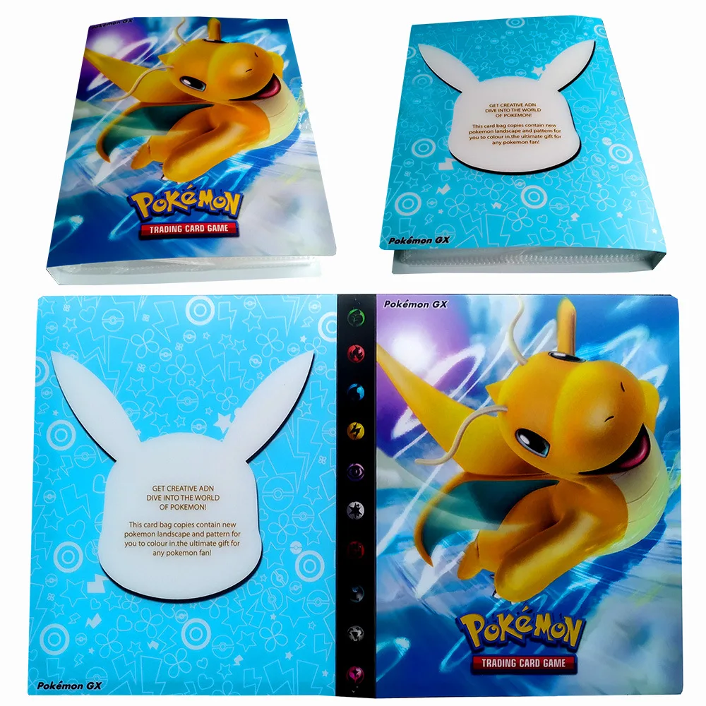 Коллекция Пикачу Pokemon cards альбом книга Топ загруженный список игральных карт pokemon держатель Альбом игрушки для нового подарка