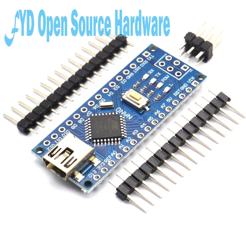 5PCS Nano 3.0 controller compatible for arduino nano CH340 USB driver without cable | Электронные компоненты и