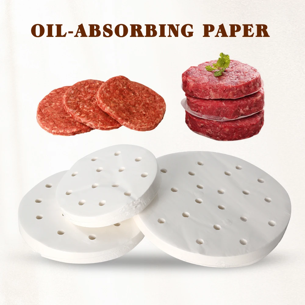 

Baking Oil Paper 5set/lot Non-stick Round Burger Paper Oven Mat Silicone Drawer Steamer Dim Sum Cooking Restaurant Kitchen Tool