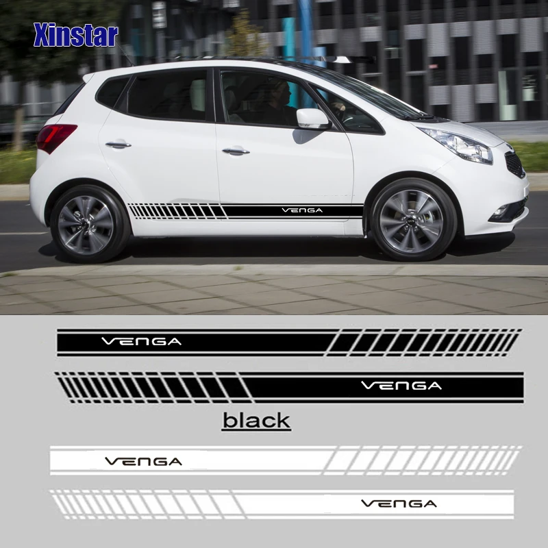 2 шт. стикер бокового кузова автомобиля для kia venga|Наклейки на автомобиль| |