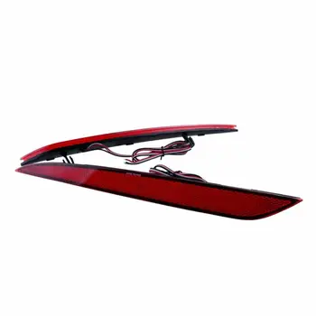 

Car Rear Bumper Light Auto Driving 2pcs Brake Reflector LED Red Exterior