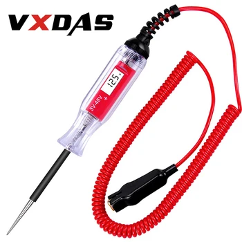 

VXDAS Power Probe Battery Voltage 3 48V LCD Display Circuit Battery Test Portable Auto Diagnostic Tool Circuit Test Pen Scanner