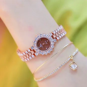 

New hot selling watch manufacturers direct foreign trade high - end chain watch full diamond female table
