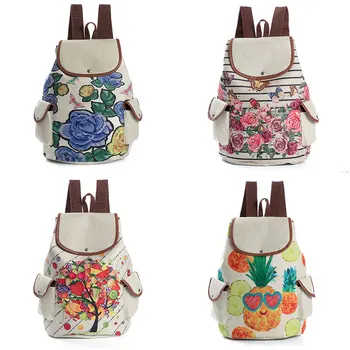 

Cheap Cute School Backpack For Teenage Girls Teenager Backpacks Girls Floral Children School Bag High Quality Cartoon Printed