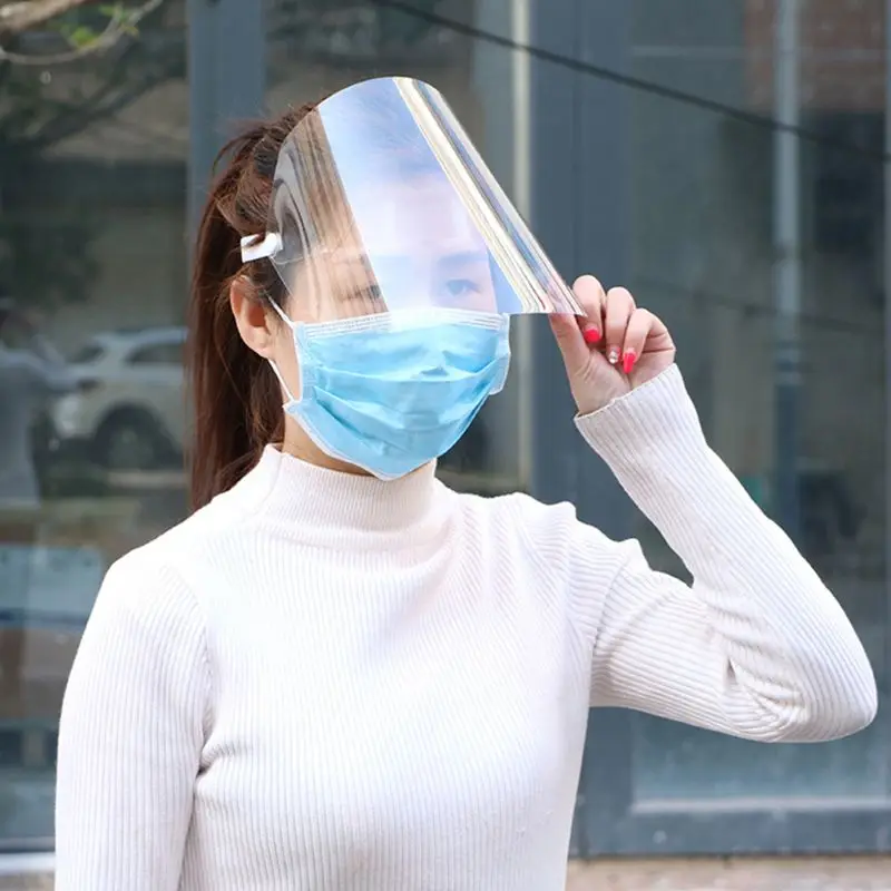 

Transparent Anti-saliva Dust-proof Protect Full Face Covering Mask Visor Shield
