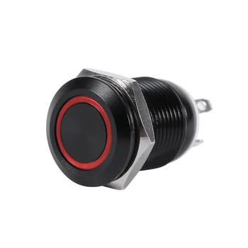 

LED Button Switch Car 12mm LED Light Momentary Push Button Switch Toggle Black Case 2A LED Button Switches Dropshipping