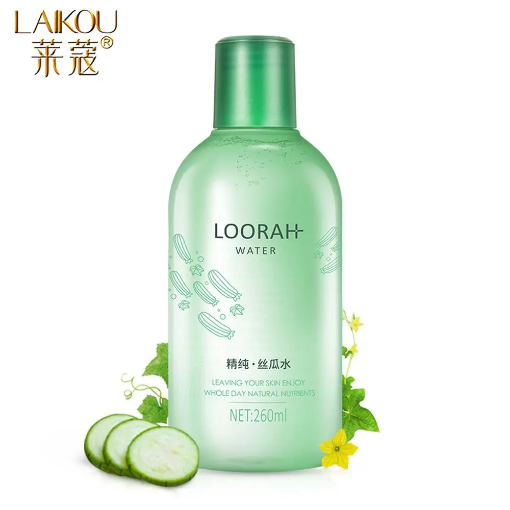 

LAIKOU Loofah Face Tonic Moisturizing Hydration Anti-Aging Oil Control Shrink Pores Makeup Water Face Toner Skin Care 260ML