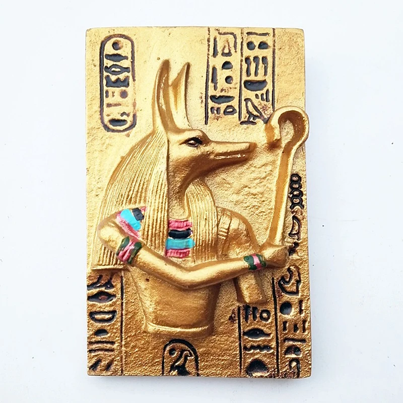 Egyptian Mythology Resin Refrigerator Magnetic Sticker Famous Portrait Fridge Magnet Gift DIY Kitchen Decoration