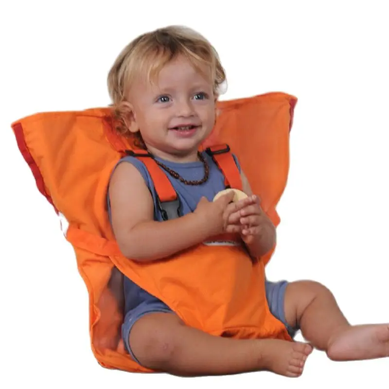 ing sept Travel Baby Dining Chair Bag Baby Foldable Safety Belt Feeding High Chair Portable Seat Oxford Water Proof