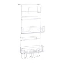 Подвесной стеллаж для хранения на холодильник, держатель большой емкости для домашнего кухонного холодильника FP8