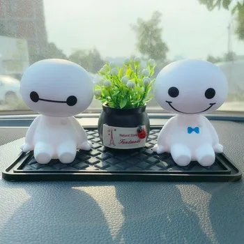 

Car Decoration Interior Accessories Car Dashboard Bobble Head Doll White Cartoon Creative Decoration Gift Head-Shooking Dog