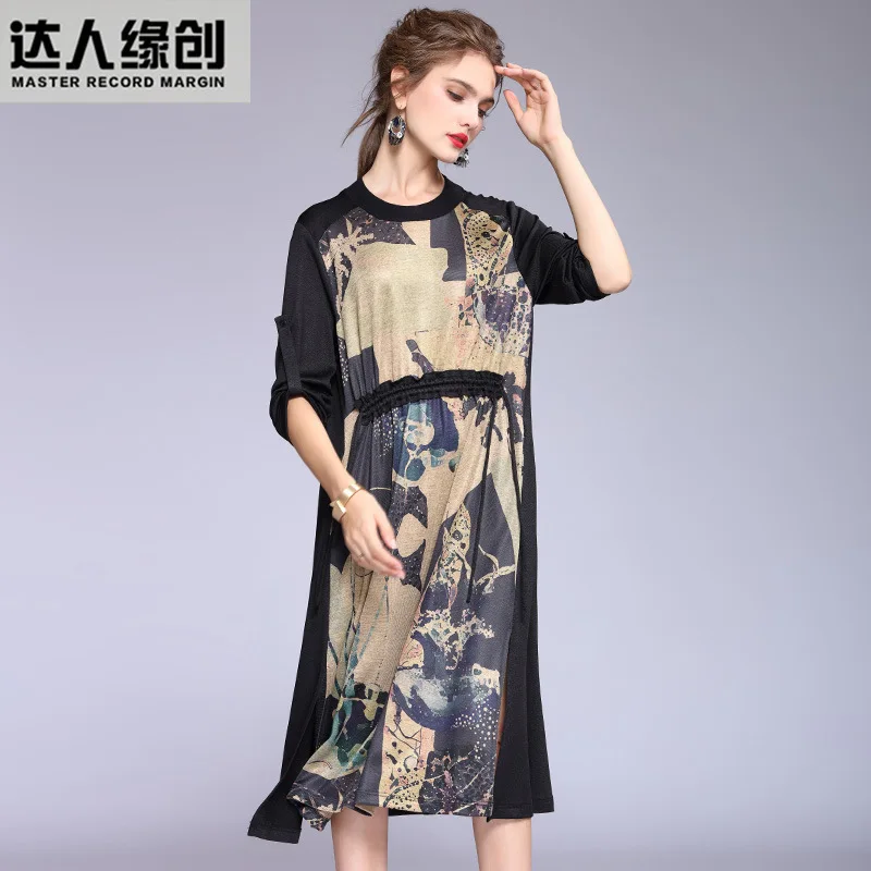 Vrouwen s jurken werk casual sexy office lady dress 2019 new arrivals plus big size lange losse elastische taille bloemen fashiondavid Vrouwen s jurken werk casual sexy office lady dress 2019 new arrivals plus big size lange losse elastische taille bloemen fashiondavid