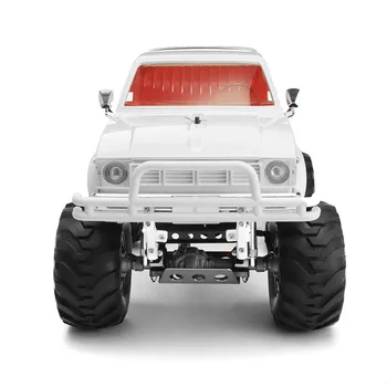 شراءHG P407 RC سيارة مع 2 قذائف 1/10 2.4G 4WD ل TOYATO المعادن 4X4 بيك اب شاحنة التحكم RTR نموذج سيارة مع ملصق يدوي الصنع ألعاب أطفال