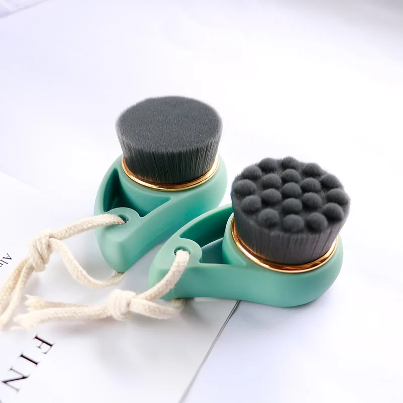 

1Pcs Face Cleansing Brush Facial Cleanser Comma Shape Soft Bamboo Charcoal Clean Pore Exfoliator Face Scrub Washing Brush