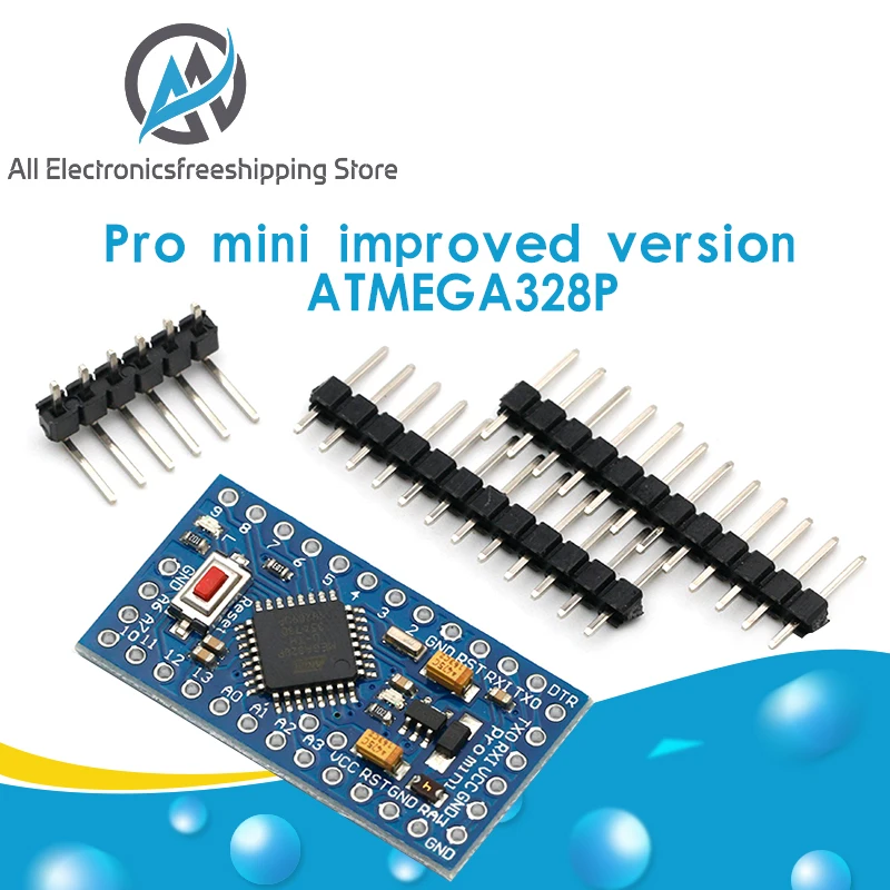 Pro mini Atmega328P Mini 328 ATMEGA328 3 В 8 МГц 5 в 16 для Arduino совместимый Nano CP2102 FT232RL|Детали и