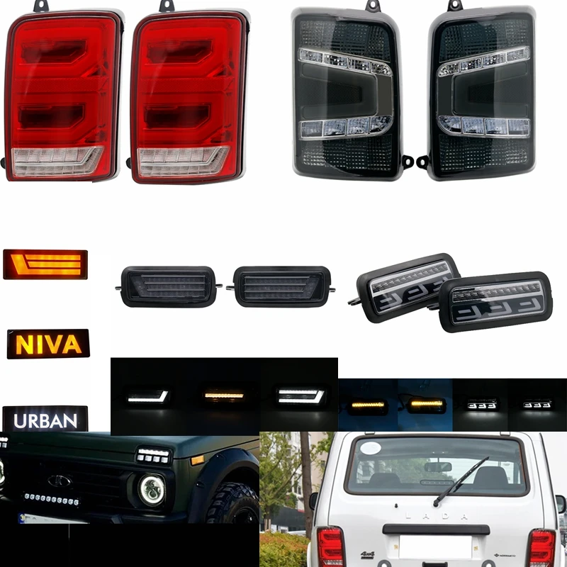 Для Lada Niva 4X4 в 1995 1996 светодиодный DRL Противотуманные фары с белые кроссовки желтый