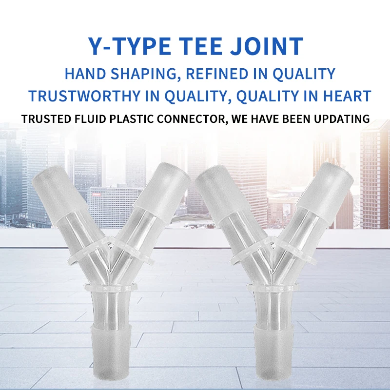 1PC PE Food Grade Y-Type Tee Hose Connector Gladhand for Equal Diameter 3.5-15.8mm Silicone Tube Water Pipe | Дом и сад