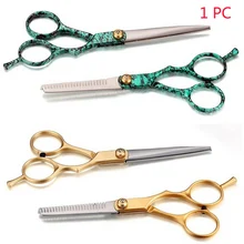 Hot Sale 1pc 6 Inch Hair Cutting Thinning Flat Teeth Blades cissors Salon Professional Barber Hairdressing Styling Tools