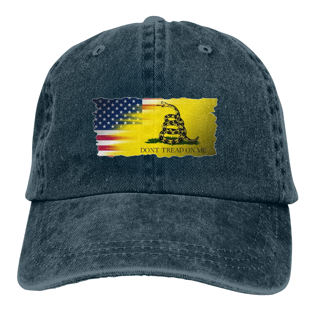 Американский флаг не протекать на мне Casquette черный унисекс Мужские Женские деним бейсболка с ремешком кепки Регулируемый Гольф папа шляпа