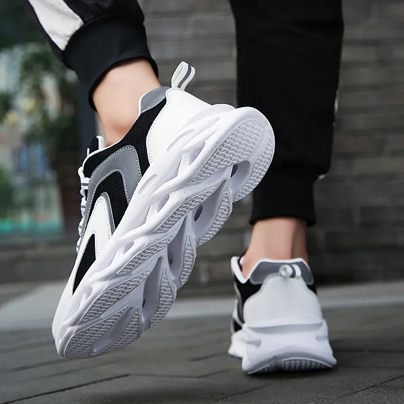 

Running MEN'S SHOES Reflective Fabric Linen Flower Color Bottom Extra High Athletic Shoes Students Lightweight Versatile Casual