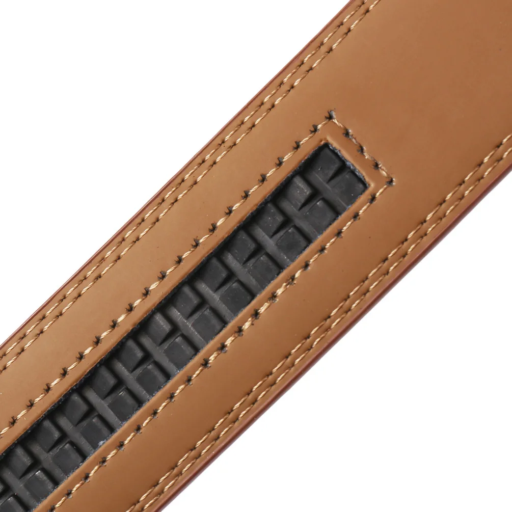 fish belt Automatic Buckle Luxury Belt Trouser Belts for Men High Quality Men's Leather Belt Male Western Fashion Black Brown Big Size 130 men's belts