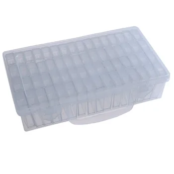 

64 Slot Detachable Classify With Cover Transparent Plastic Separate Grid Beads Rectangle Storage Case Portable Home Organizer