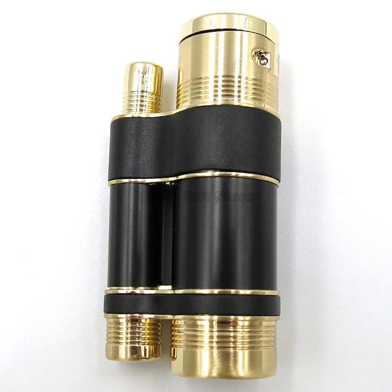 Cohiba металлическая коробка для сигар сигарета зажигалка 3 факел пламя струя Зажигалка для трубки с ударом ветрозащитный с подарочной коробкой курительный Инструмент регулируемый