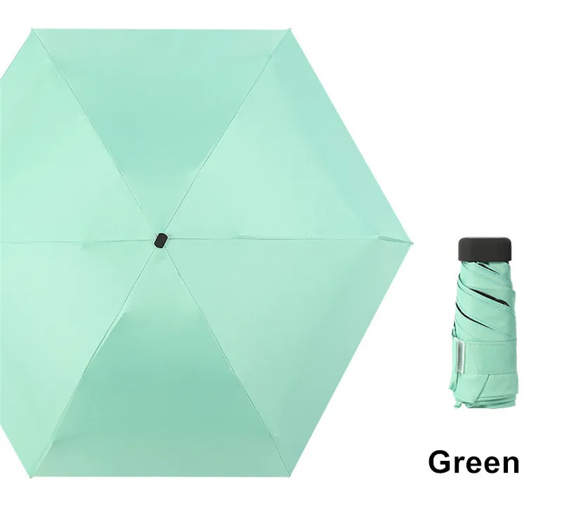 DMBRELLA карманный мини зонтик для дождя женский Ветрозащитный прочный 5 складной зонт от солнца портативный Солнцезащитный Женский зонтик