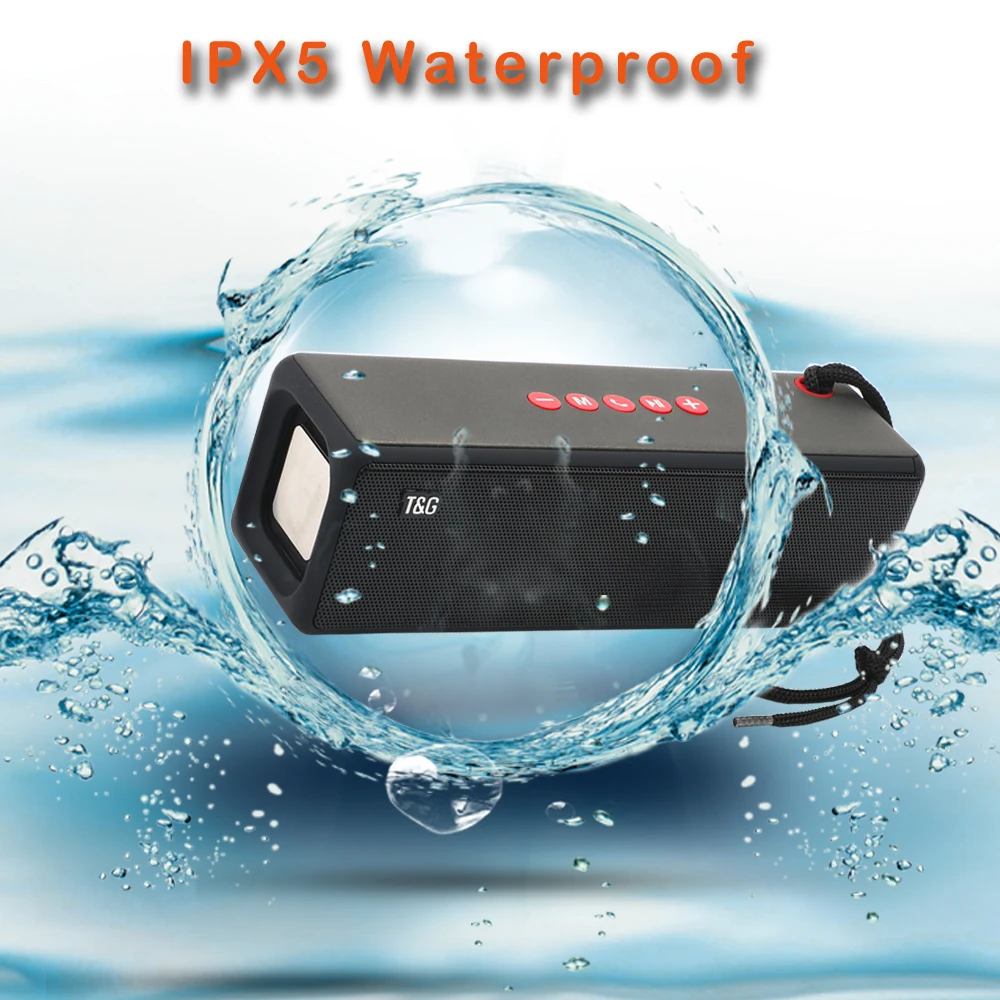 Alto-falante sem Fio Coluna de Graves à Prova Água ao ar Alto-falante Bluetooth Portátil Dwaterproof Livre Usb tf Subwoofer Altifalante t & g Tg271 - Image 2