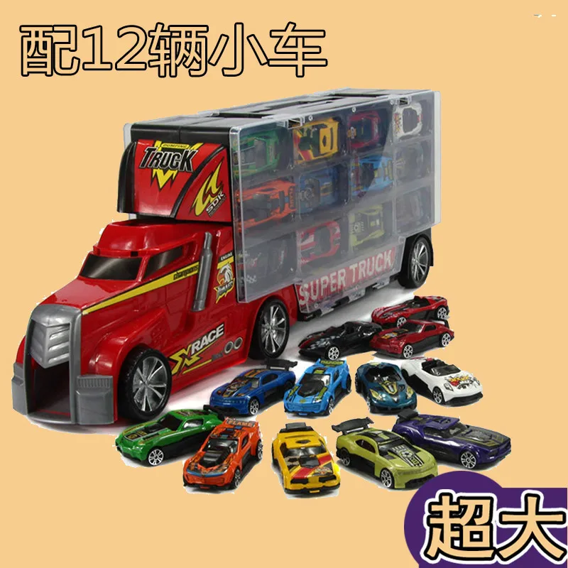

Metal Car CRRC Mop Head Container Transportation Car Set with 12-Car Model Boy Toy