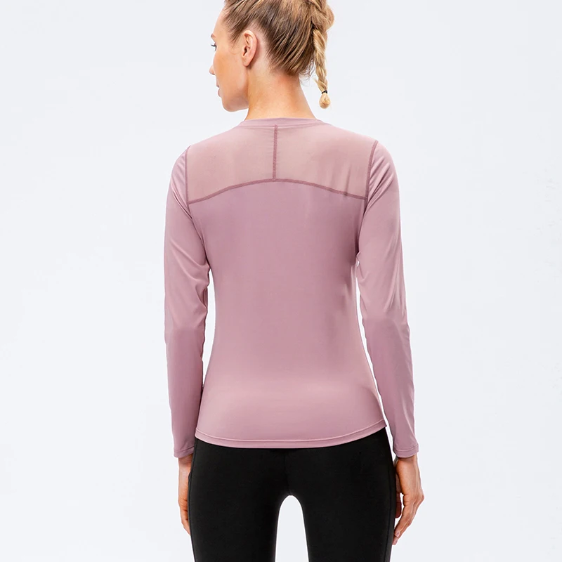 

Sport T-shirt For Women Slim Fit Yoga Coat Workout Jacket Hollow Breathable Back Fitness Sports Top Workout Running Gym Wear