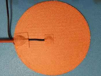 

Rotondo Dia200mm 12v 200w silicio riscaldatore letto con 3m adhesive Thermistor NTC100k silicone heater pad/mat heater element