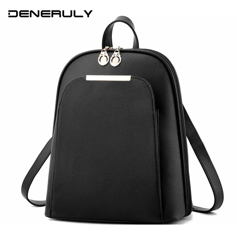 2019 рюкзак Модный женский черный школьный Sac A Dos Femme сумка женская кожаный Mochilas Mujer