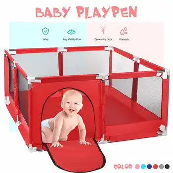 

Portable Kids Playpen Baby Fence Safe Barrier for Bed Ball Pool Children's Playpen Oxford Cloth Pool Balls Child Fence