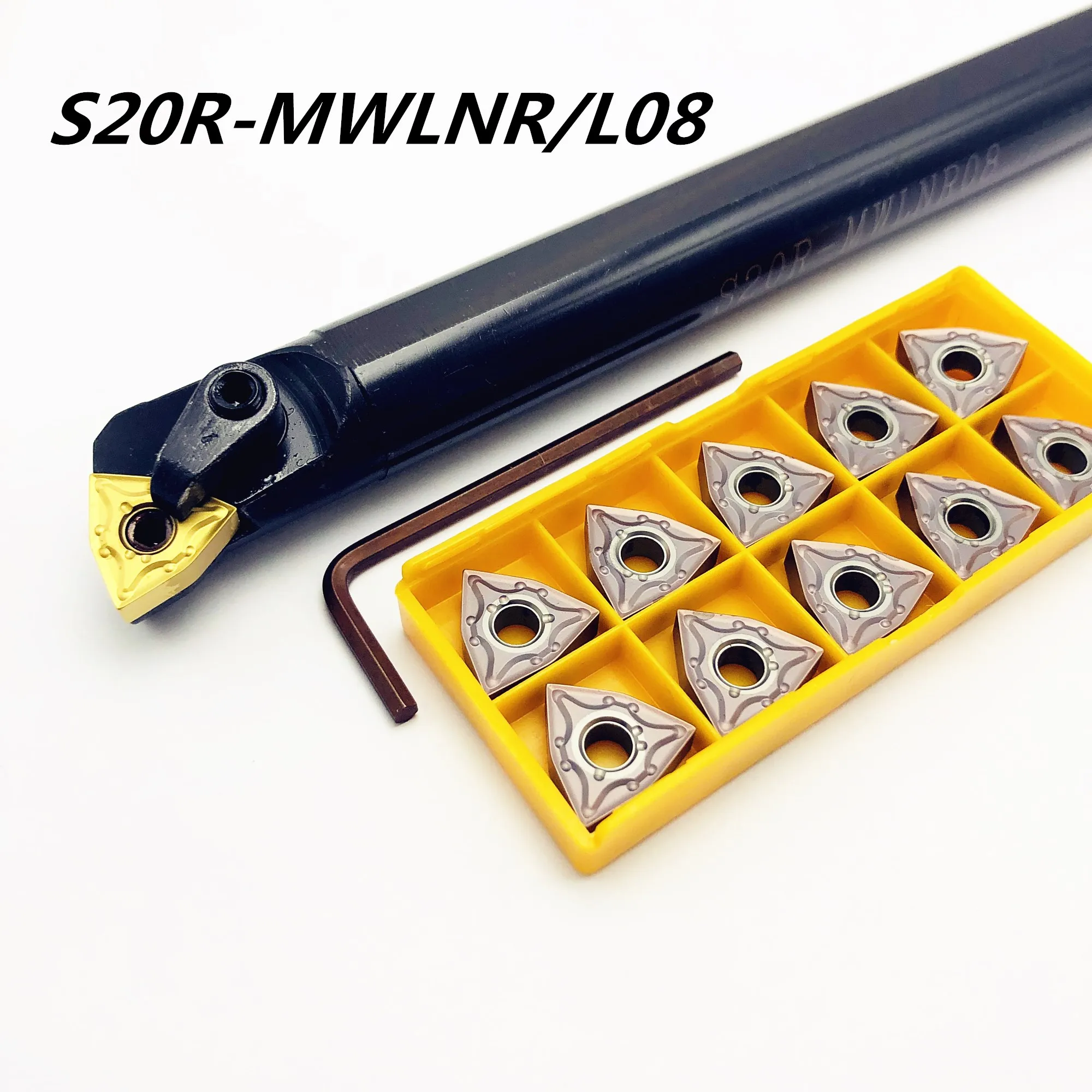 

1PCS S20R-MWLNR08 S25S-MWLNR08 composite super hard boring tool holder 95 degree inner hole tools holder for WNMG0804 lathe tool