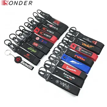 

Car KeyChain Durable Key Strap Motorcycle Keyring Phone Lanyard For kawasaki Monster Ninja Yamaha YZF Honda CBR KTM DUKE Benelli