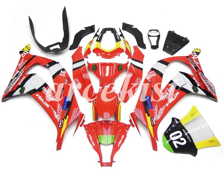 4 подарки ABS Обтекатели комплект подходит для kawasaki Ninja ZX-10R 2011 2012 2013 10R, возрастом 11, 12, 13, 14, 15, средства ухода за кожей комплект красного цвета