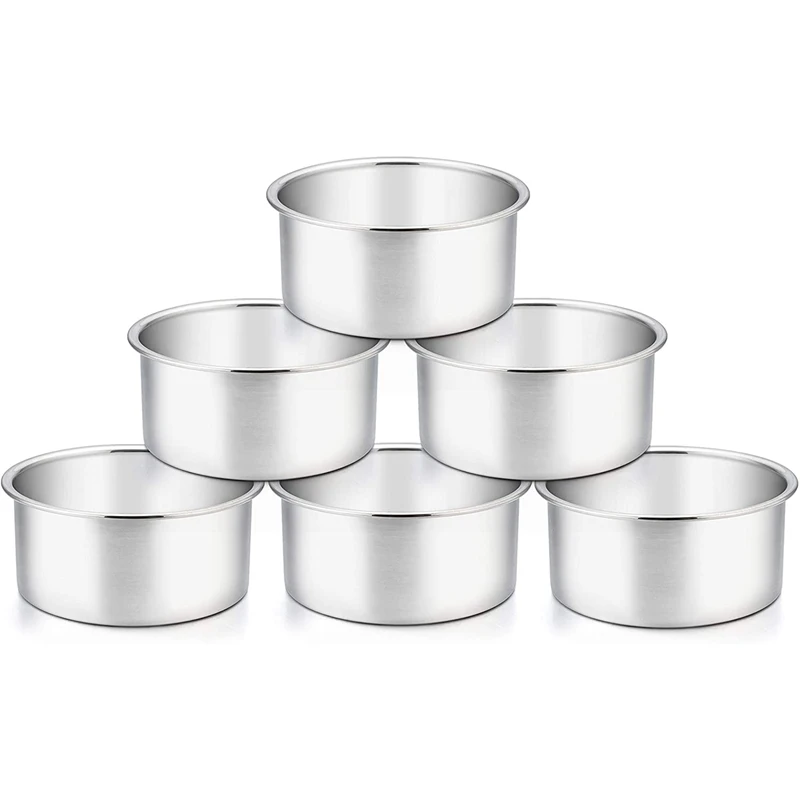 

Quality 4 Inch Cake Pan,6 Piece Mini Cake Pan Round Tier Baking Cake Pans Set for Baking Steaming,Baking Round Cake Pan