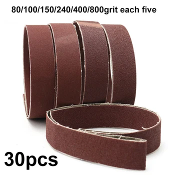 

25x762mm Sanding Belt Aluminum Oxide Sander Abrasive Reddish Brown Polishing