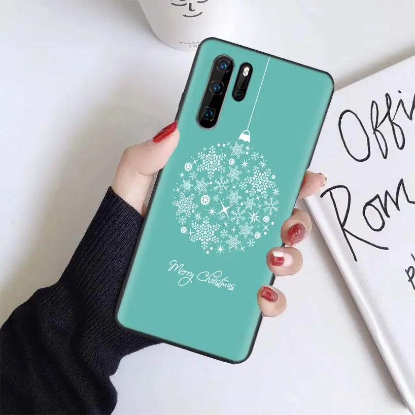 BS086-3 Рождественский черный чехол для huawei mate 30 20 10 P30 P20 P10 Pro Lite P Smart Z мягкий чехол для телефона - Цвет: BS086-3