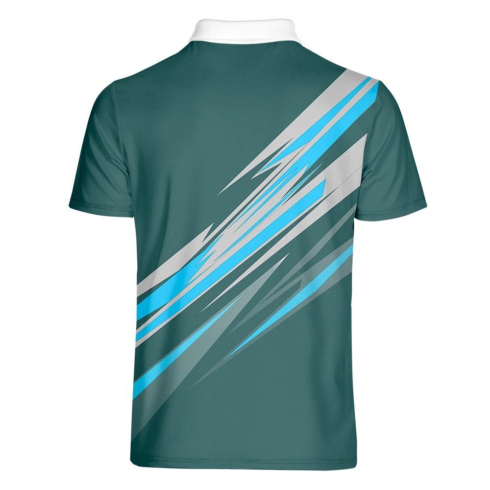 WAMNI 3D рубашка-поло для тенниса, повседневная спортивная линия, Мужская рубашка поло с отложным воротником для бадминтона